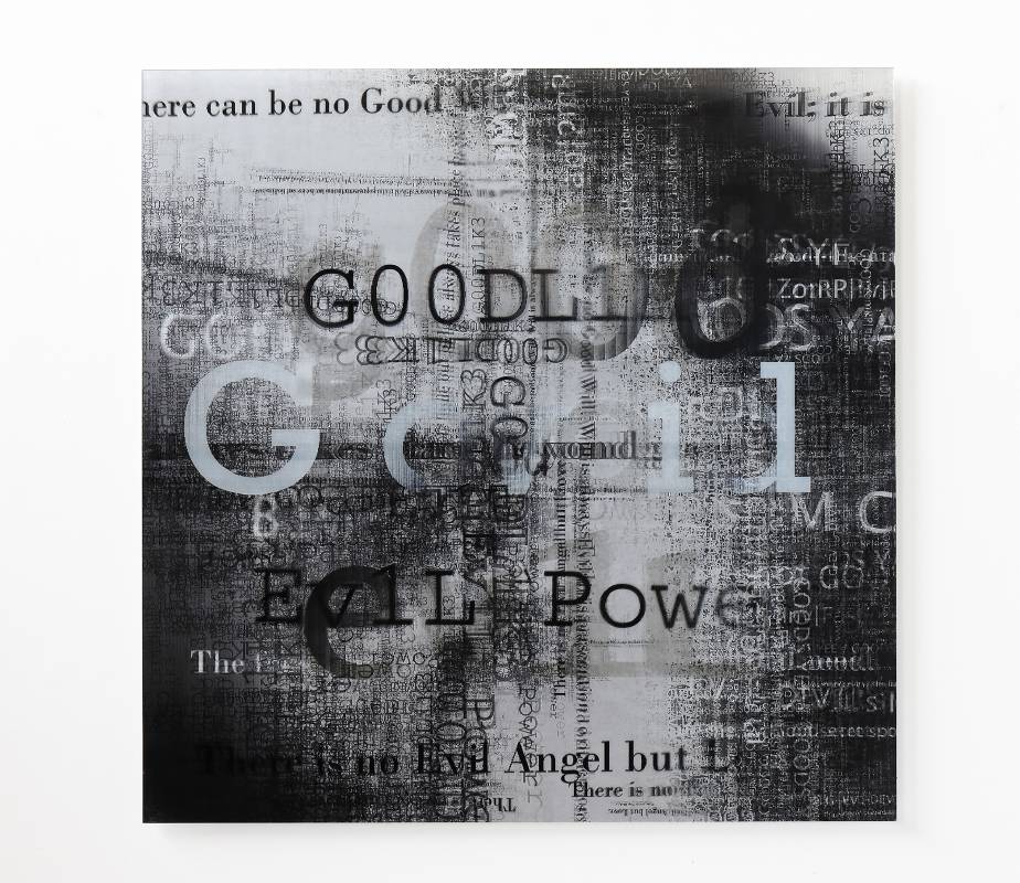 Pascal Dombis, Good+Evil=Void (X1), 110x110cm, 2012, Lenticular print on aluminum composite 01 (1)