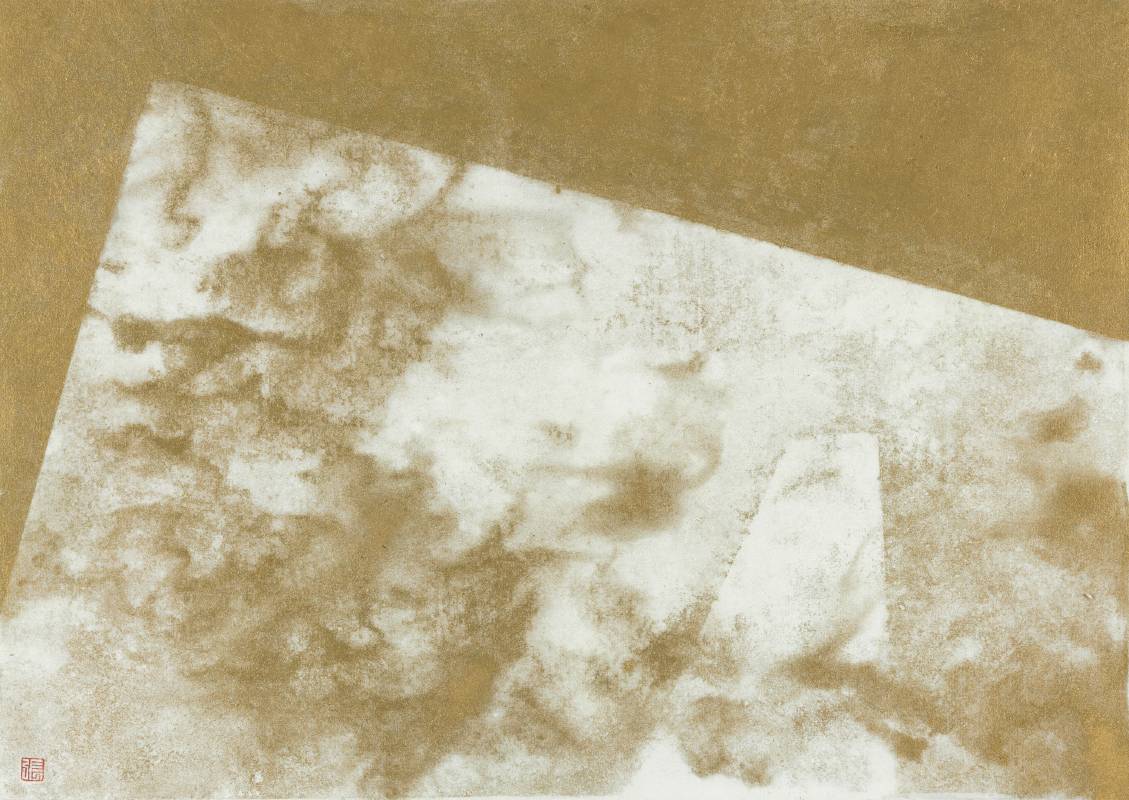 張益昇Chang Yi Sheng / 浮生5 Floating Life 5, 膠彩、宣紙 Asian gouache on paper, 29.7x42 cm, 2023
