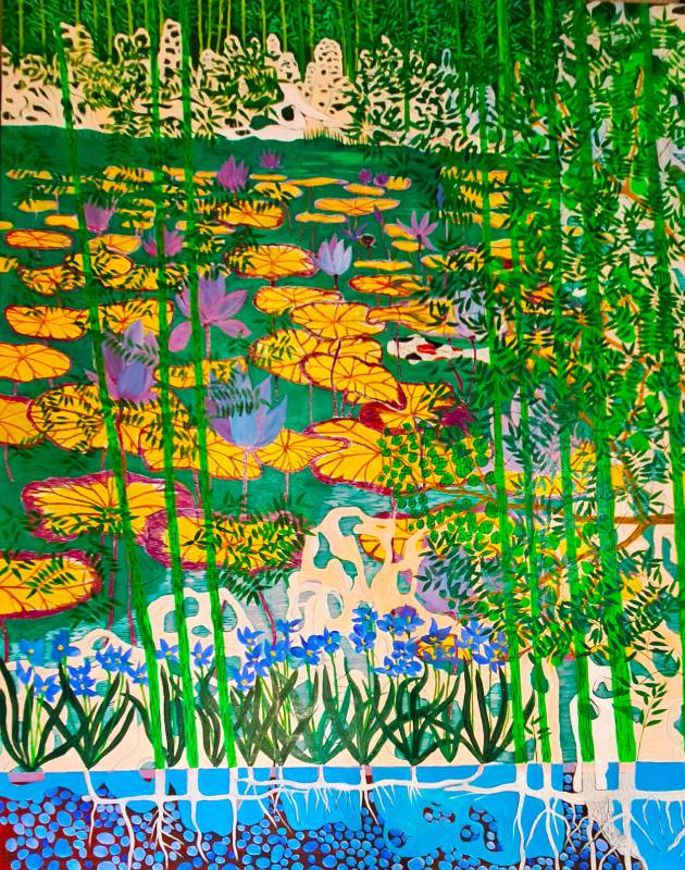 竹林山水 No 2 / Bamboo, Forest and Mountain No 2/180 x 140 cm/油彩畫布/Oil On Canvas /2022