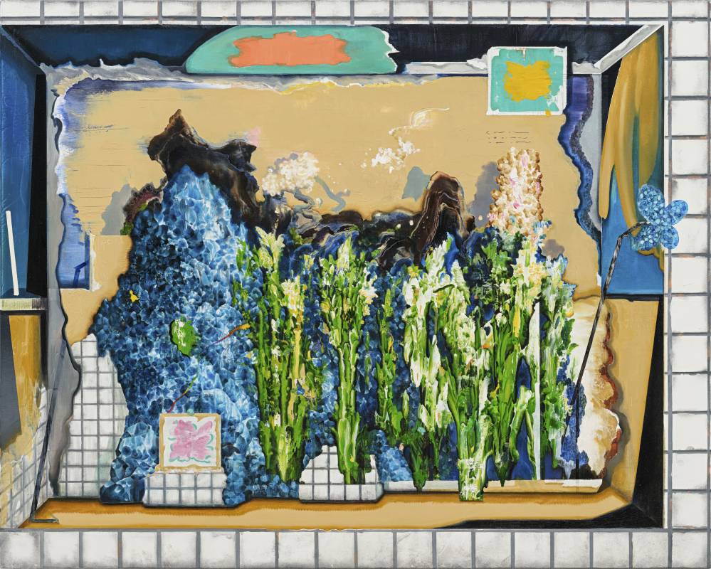 張驊《室內風景系列 3》，油彩、畫布，72.5 x 91 cm，2023