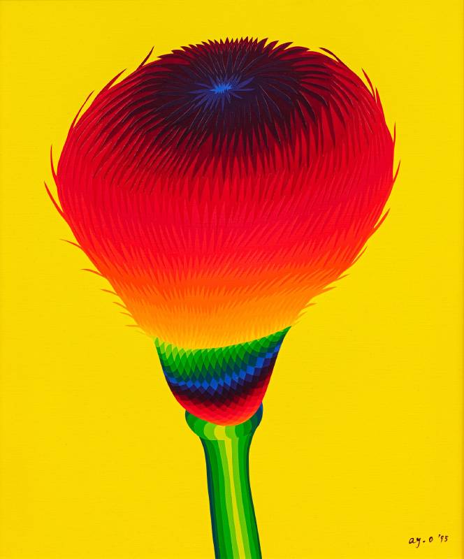 朝鮮薊 A Artichoke A, 1995, 壓克力在畫布上, 72.5×61cm (含框尺寸 92×79×6.5cm)