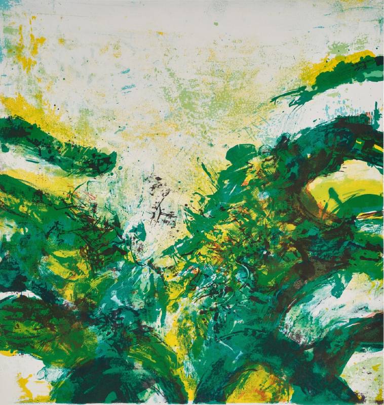 趙無極｜No.304 19/99 43x40cm 1979 石版畫