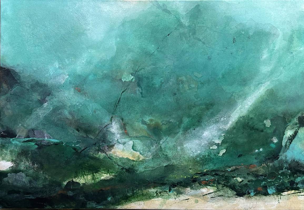 王仁傑｜仲夏午後-雨後 80×116cm 2024 壓克力畫布