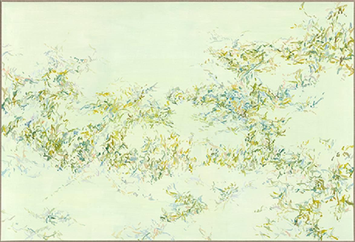 彭禹慈｜莽莽蒼蒼 84×124cm 2024 碳酸鈣、油彩畫布