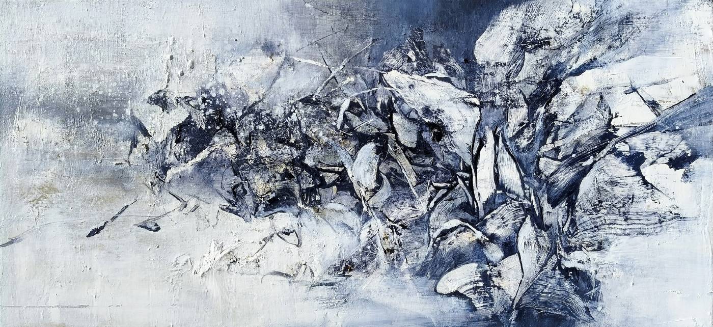 周宸 Chou Chen｜甲辰仲夏廿六 20240621, 2024, 油畫畫布 Oil on canvas, 40x88 cm