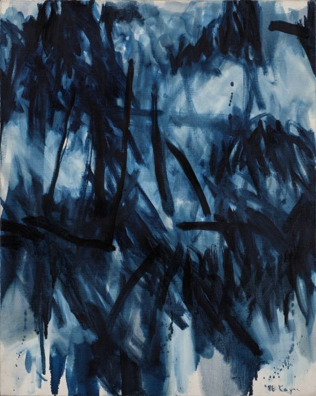 木下佳通代 Kinoshita  Kazuyo, ’86-CA350, 1986, Oil on canvas, 91 x 72.8 cm