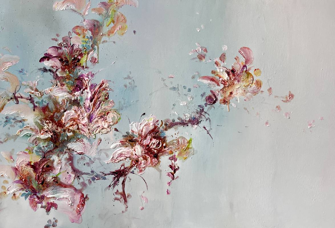 堉泉 Yu Chuan ｜花卉系列 3 Flower series 3, 油畫 Oil on canvas, 130x89 cm, 2025  