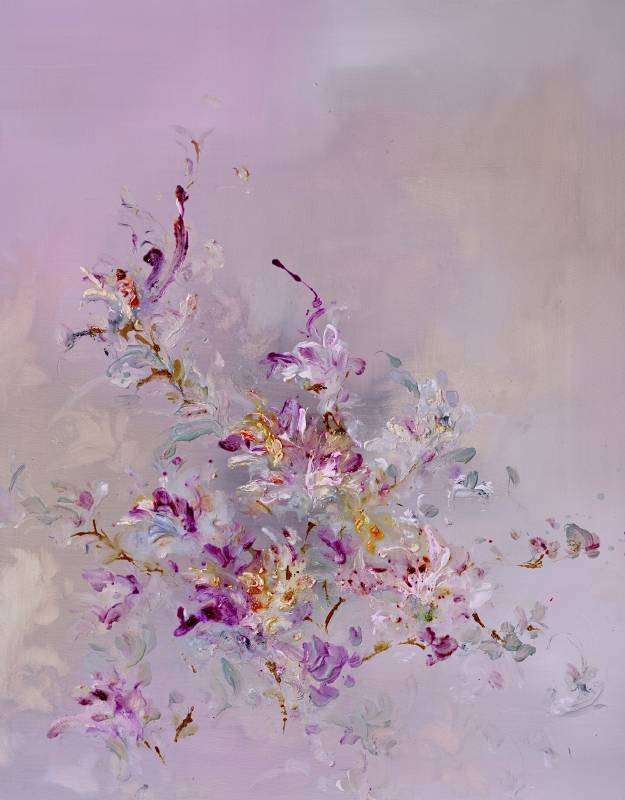 堉泉 Yu Chuan ｜花卉系列 2 Flower series 2, 油畫 Oil on canvas, 91x72.5 cm, 2025