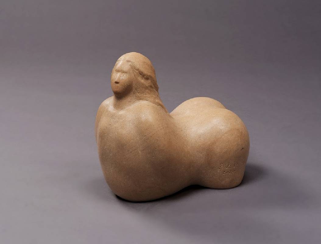 迎風 硃砂岩石 27.5x17x25cm 2024