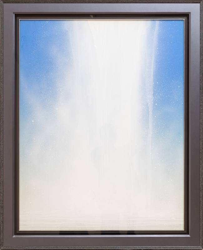 waterfall瀑布│1994│90×115.5cm／110×135.5cm(含框)│岩彩