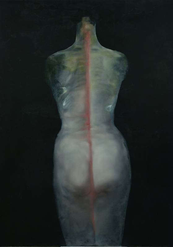 朱夢殊  Zhu Meng Shu 女體  Body 116 x 90 cm  2003 油彩、畫布  Oil on canvas