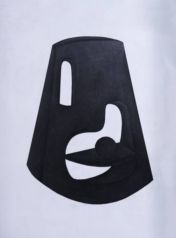 〈築造之物（五）〉，現成物、壓克力顏料、石墨 46x60x6cm，2025