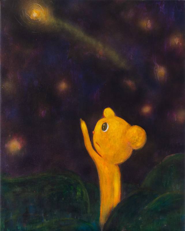 陳威廷_One day we_ll be shooting stars, 2023, acrylic, 96x77cm