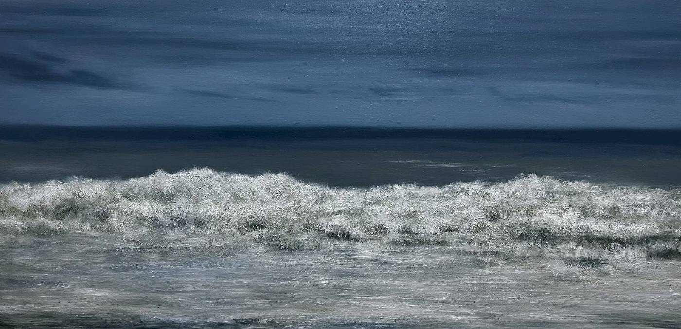 李佑霆 觀東岸海 60X120 cm 2025 畫布,油彩