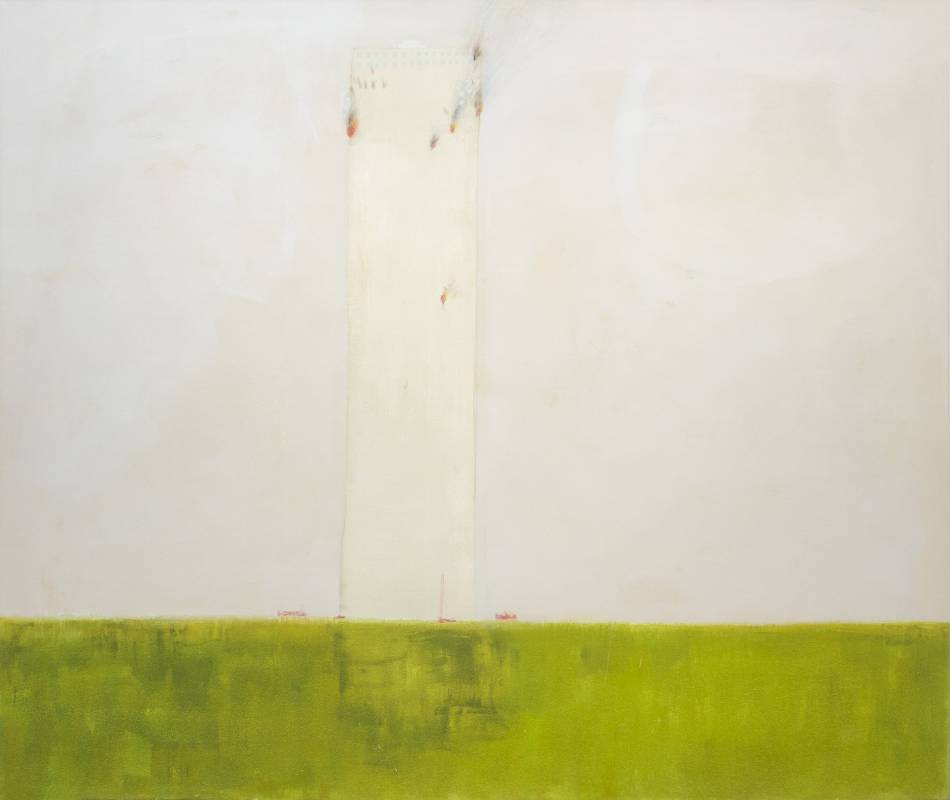 杉戶洋 Sugito Hiroshi, Fire, 1997, 畫布壓克力、色鉛筆 acrylic and colored pencil on canvas, 172.7 x 182.2 cm 