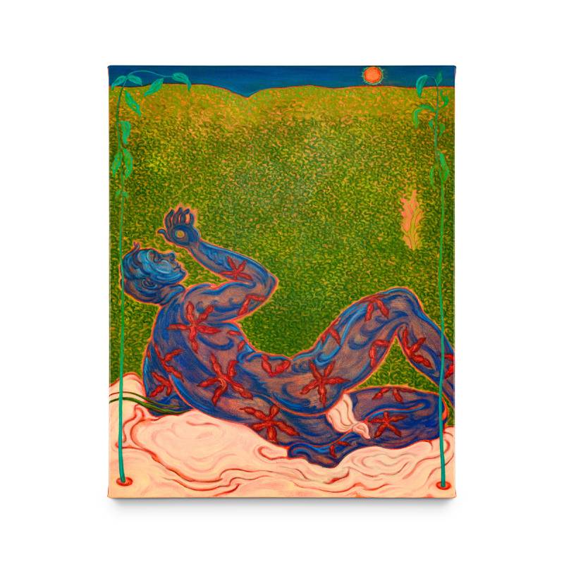 觀星看空_油彩、壓克力、於畫布_91.5x73cm_2025