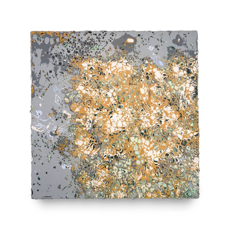 李秉璈作品〈面07-磨石子〉