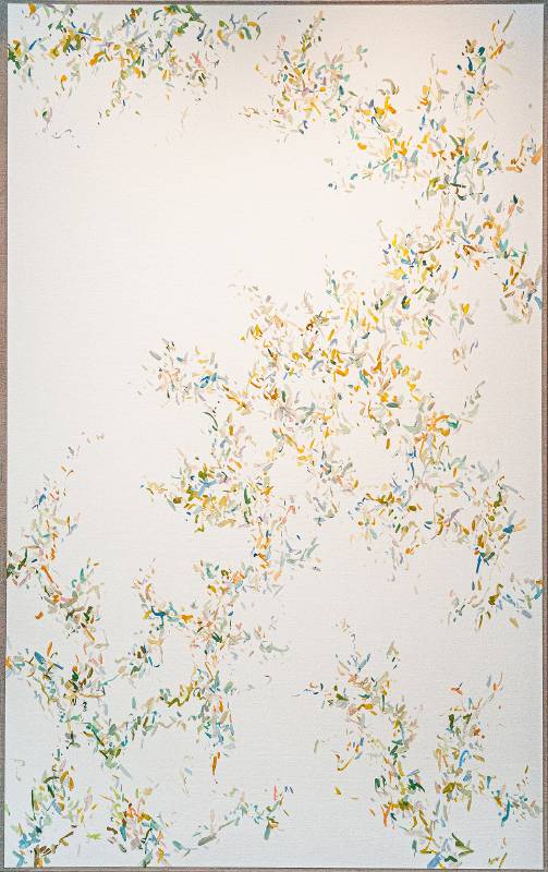 彭禹慈｜暫別的風景 145.5×89.5cm 油彩、碳酸鈣、 畫布 2025