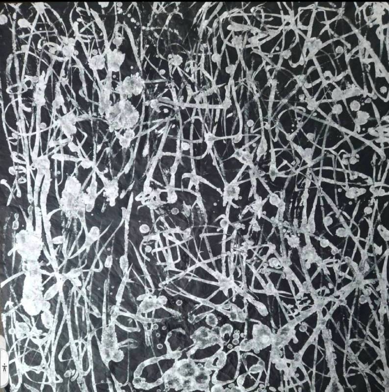 黃碧惠 越青春 122x124 cm 2024 水墨、紙本