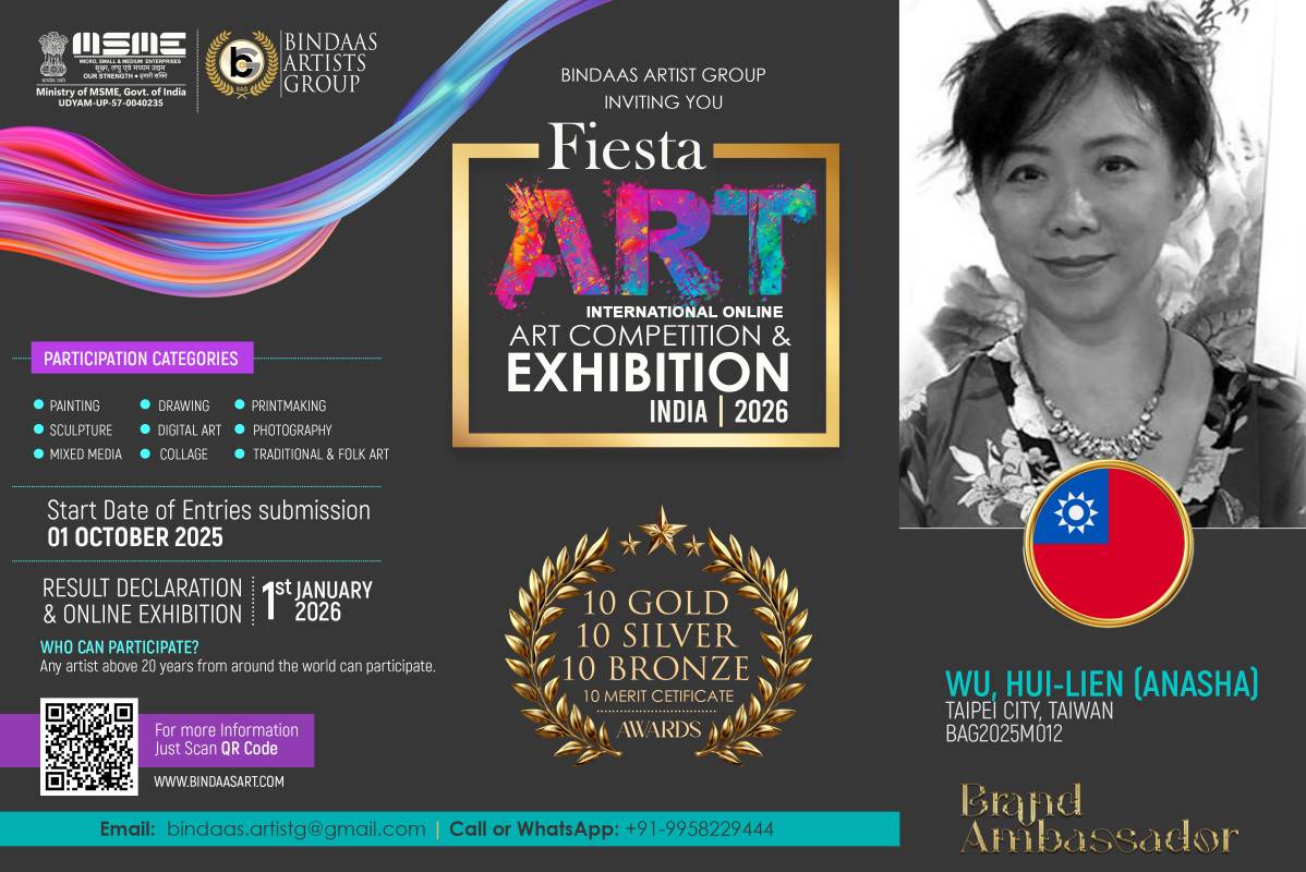 No. BAG2025M012 品牌大使(台灣) 吳慧蓮 Brand Ambassador (Taiwan )： Anasha ( WU, HUI-LIEN )