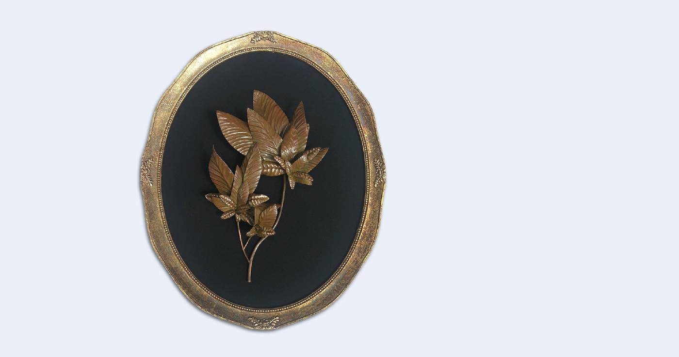 林耕弘，<孢子變奏曲~第二樂章X>，紅銅、黃銅、化學染色、現成物，40x31.5x6cm