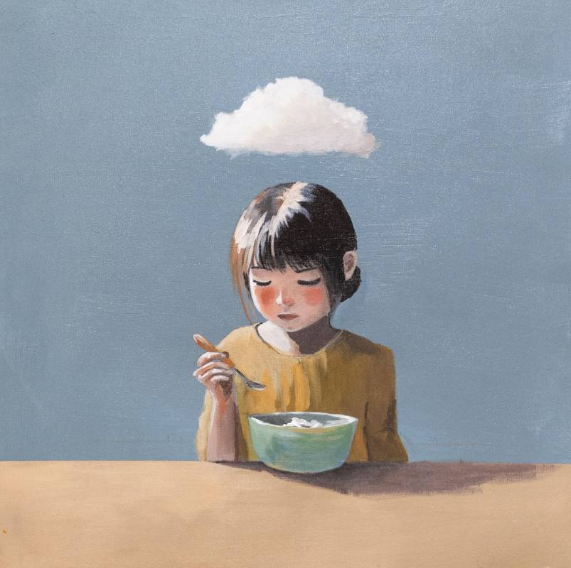 《小孩在幼兒園都是那樣的 Children in the Kindergarten
》, 壓克力、畫布, 50x50cm,2025