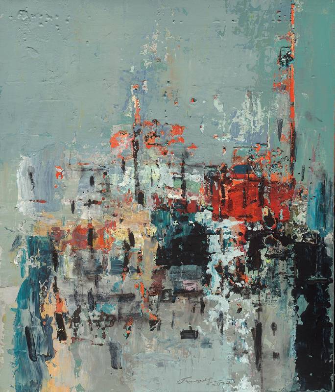 山之行旅24之1,53cmx45cm,複合媒彩(畫布),2024