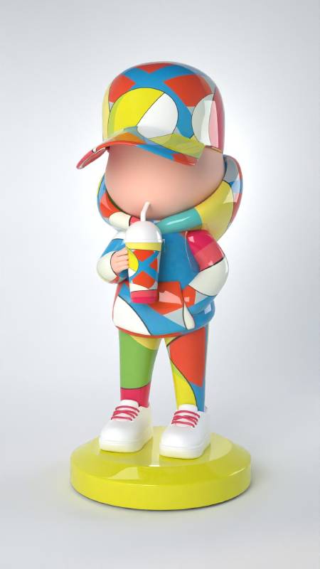 Leo & Steph，KID CUP Arty V19 Resin，15 x 12 x 30cm，2025年