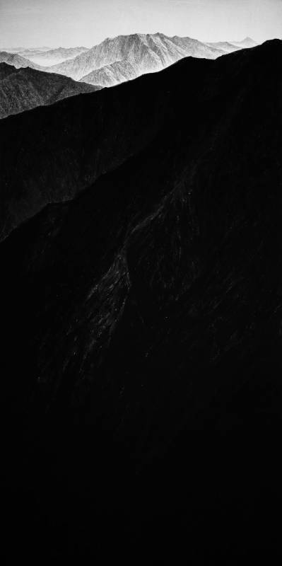 敬畏山-西巒大山 Awe mountain-Western mountains|高定|水墨紙本|2024|182×91cm