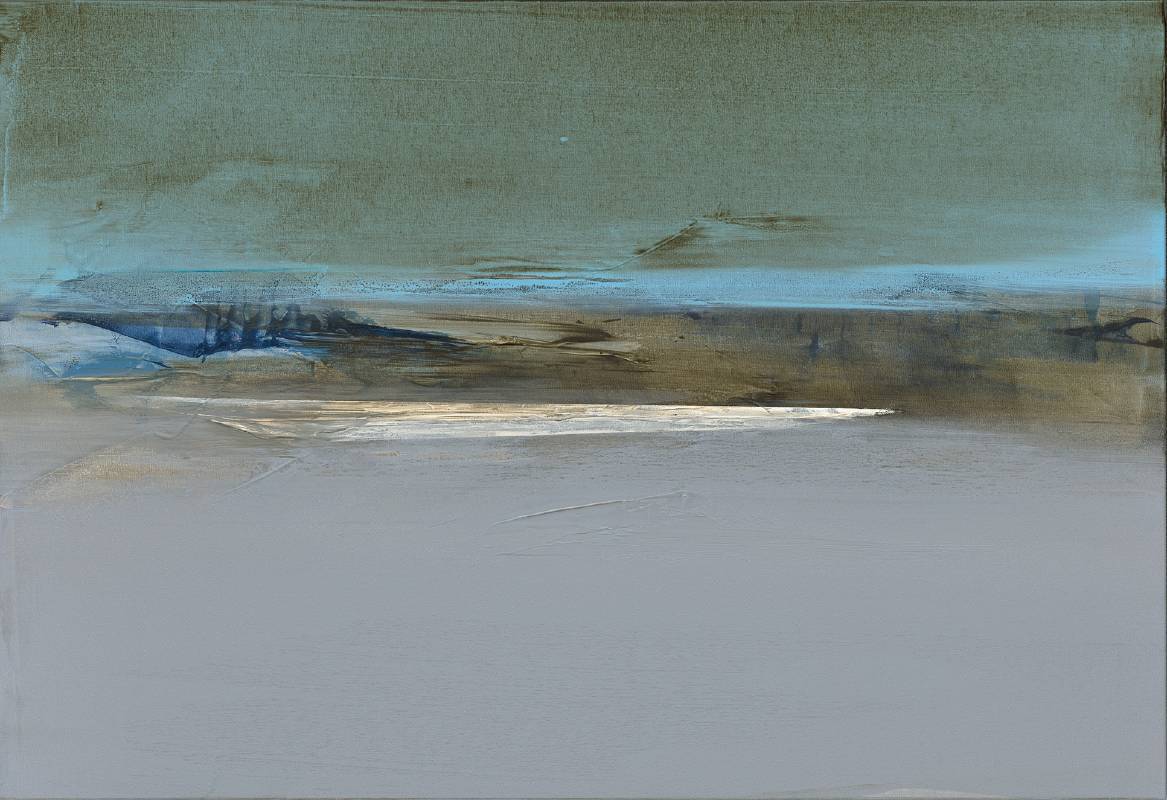 李佳駿│閾光之間 89×130cm 混合媒材畫布 2025