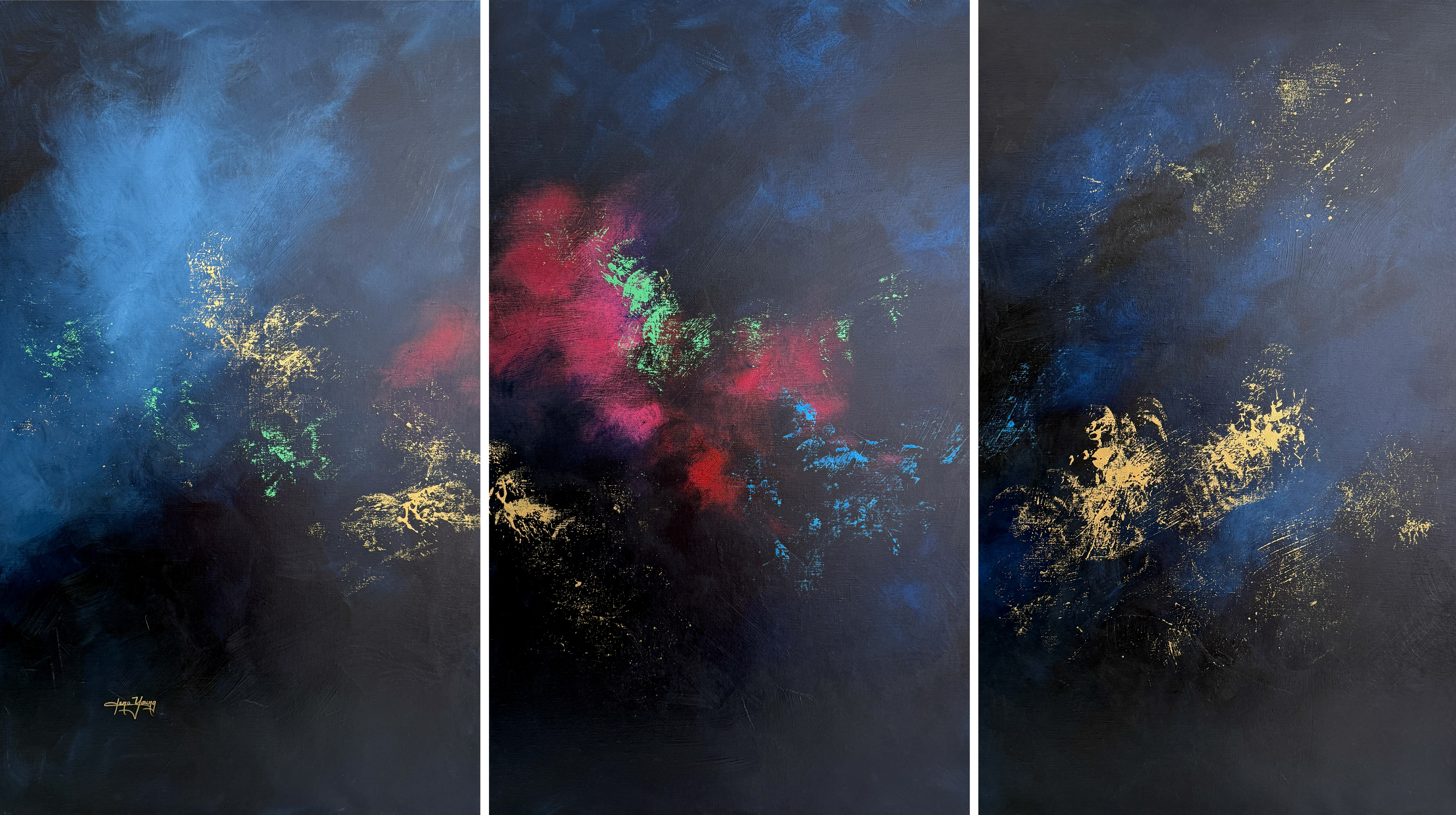 楊元寧 Courage in the Dark 暗中崛起 102 x 183 x 4cm (1)
