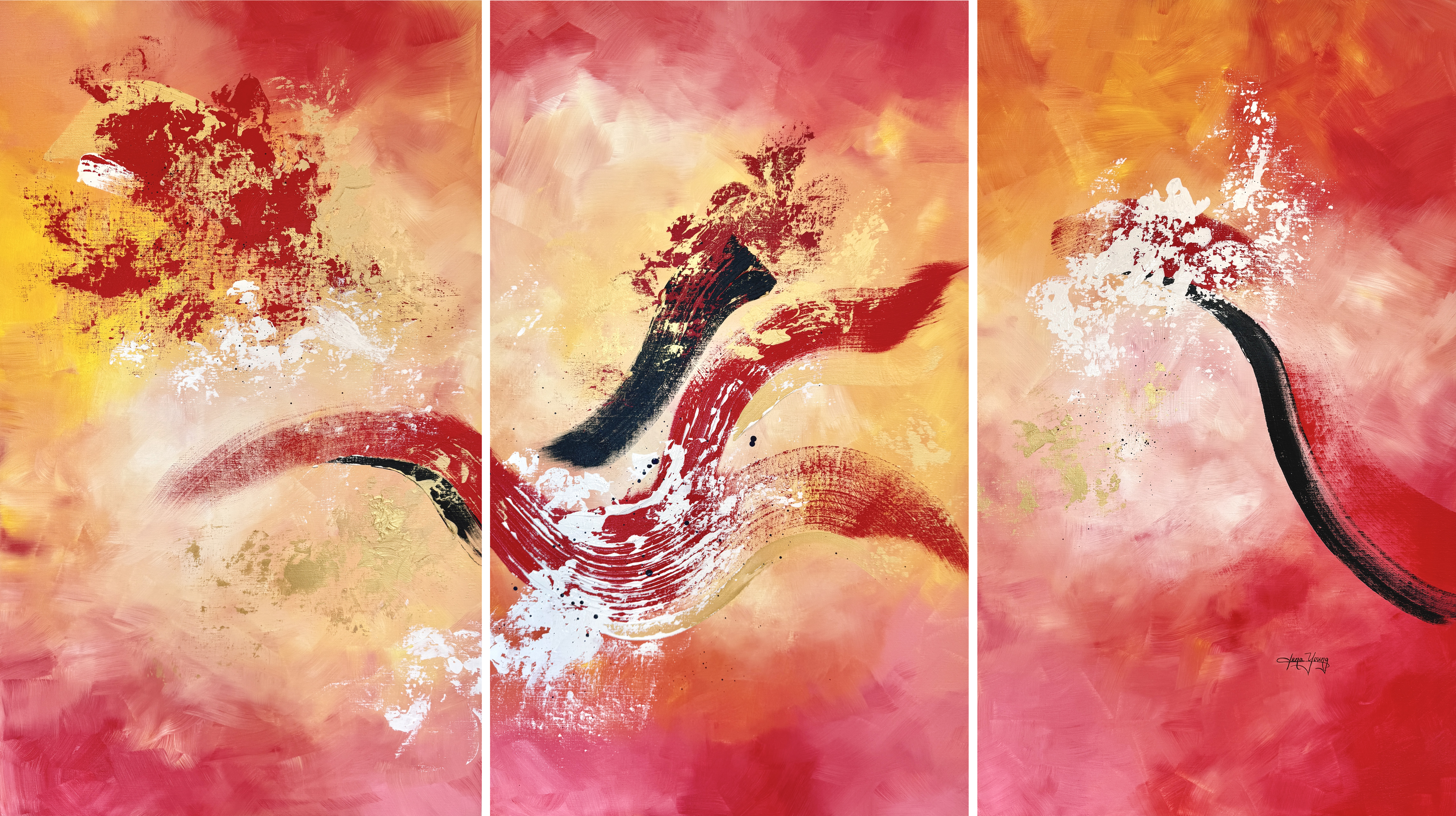 楊元寧 Ablaze 焰起化生 102 x 183 x 4cm