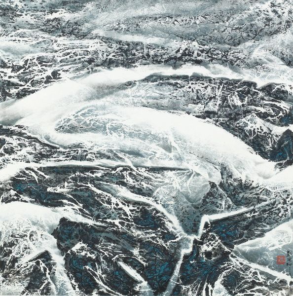 劉國松-西藏系列之六十七—冰川