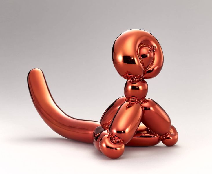 傑夫昆斯-Balloon Monkey 氣球猴子（橘色）
