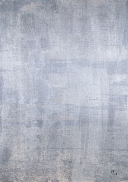 許悔之-霧中風景_水墨、壓克力顏料、紙本_86.4×61cm