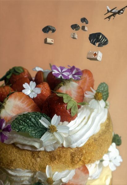 楊博堯-食物風景－草莓蛋糕 1