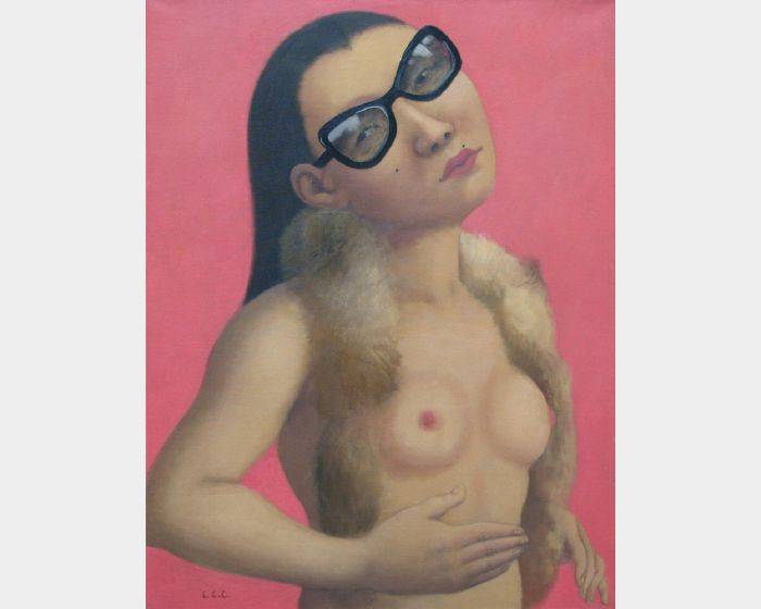 b-08戴皮草圍巾的女孩   