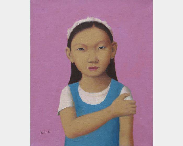 d-20穿藍背心的小女孩 