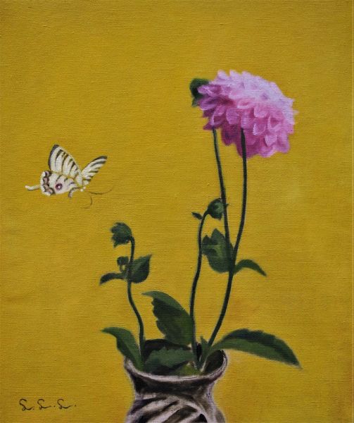 林麗玲-大理花與蝴蝶