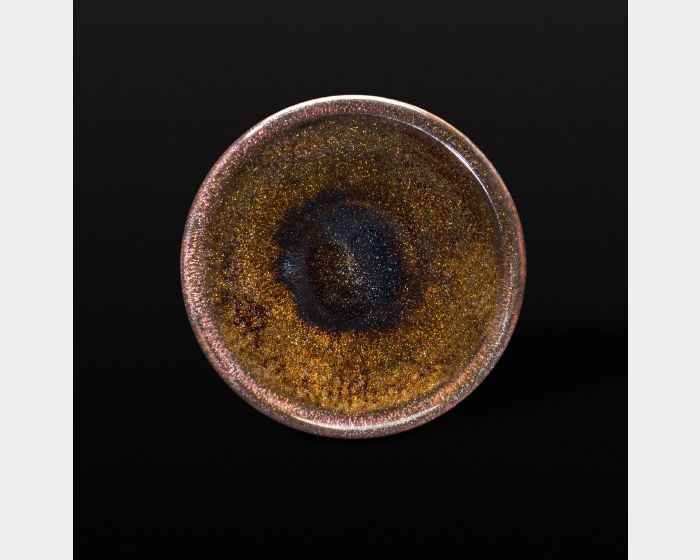 黃粉金沙茶碗