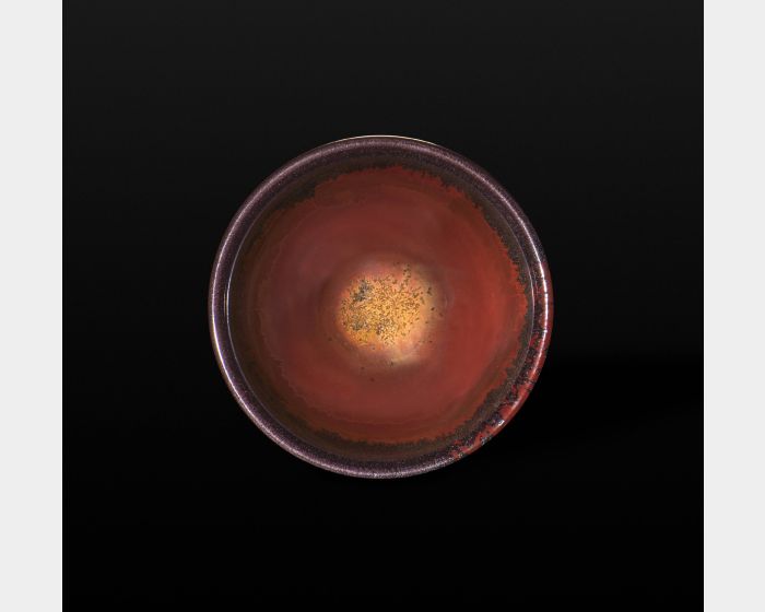 台灣紅金沙茶碗