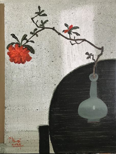 董小蕙-靜日石榴Pomegranate on a Peace Day