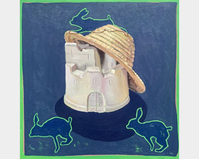 If I had a fortress to live in, with rabbits hopping about… 如果我住的城堡旁，有兔子活蹦亂跳...