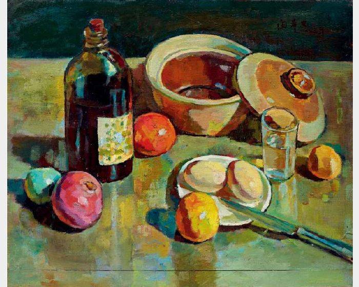 砂鍋油瓶與玻璃杯