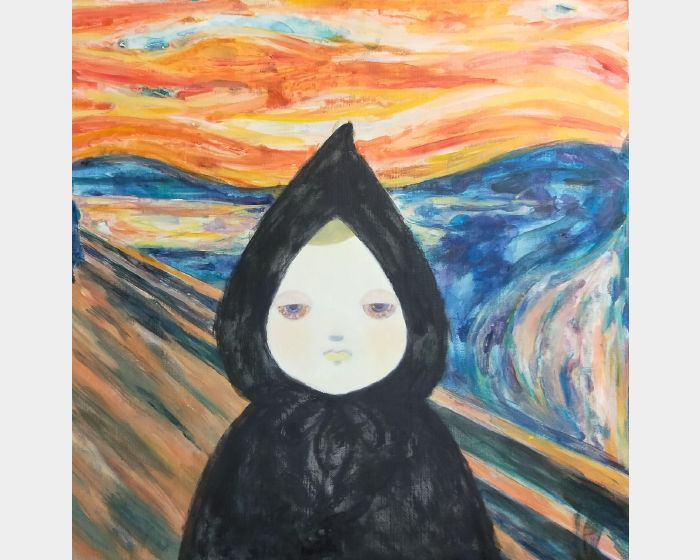 「吶喊」與黑色服裝 叫び」と黑装束 “The Scream”and Black Clothes