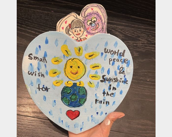 世界和平～雨中有太陽！(small wish for world peace and sunshine in the rain)