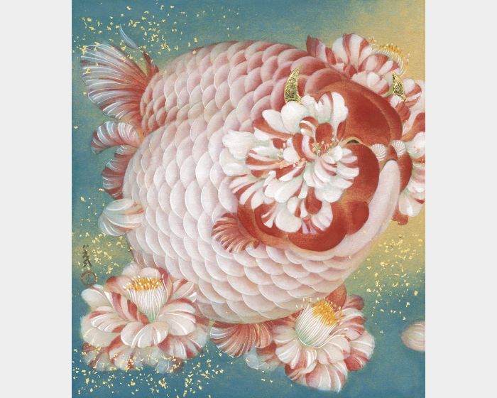 金牛星  茶花和牡丹