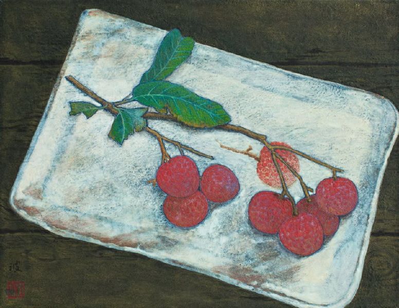 洪江波 홍쨩포어-清供紅實 Offering of Red Fruits