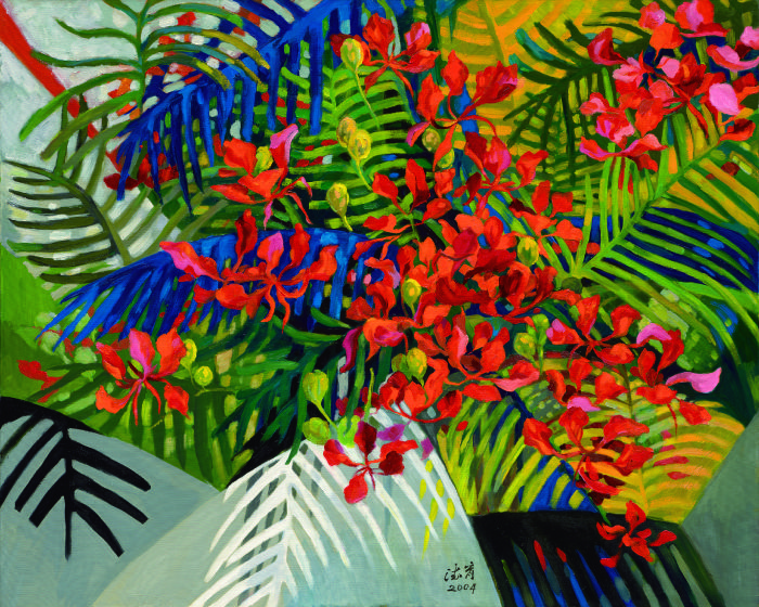 鳳凰花開    Blooming Poinciana Blossom