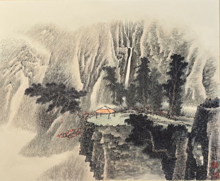 洪平濤-山色映泉